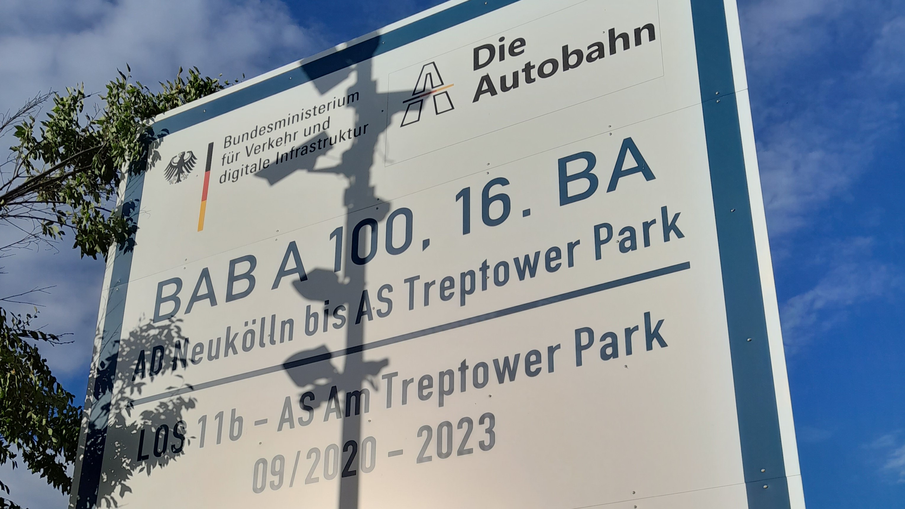 Umfeldvertrglicher Weiterbau des 17. BA der A100 